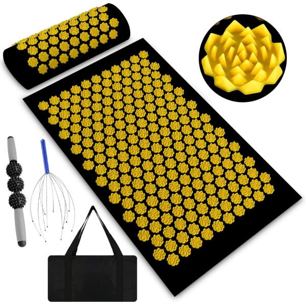 Buy ABS Plastic Yoga Acupuncture Mat 18D  Foam With Carry Bag at wholesale prices