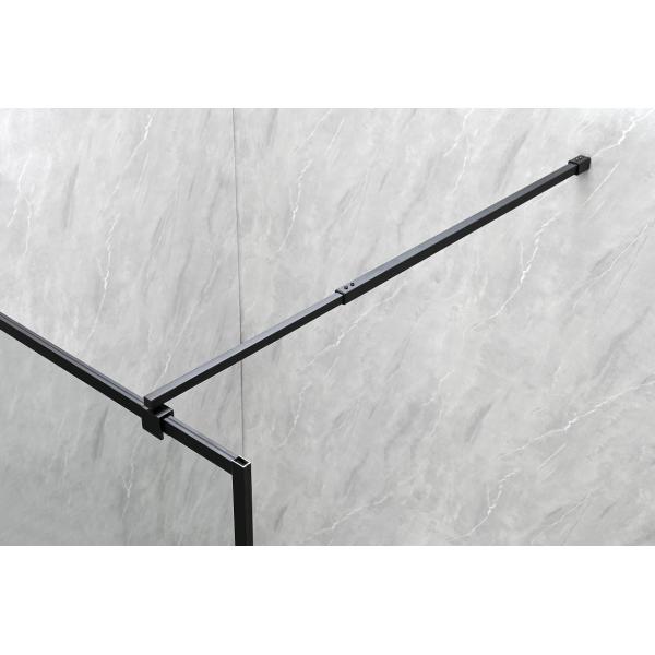 6/8mm Tempered Glass With Black Alum Frame Frameless Shower Enclosure For Stylish Bathroom