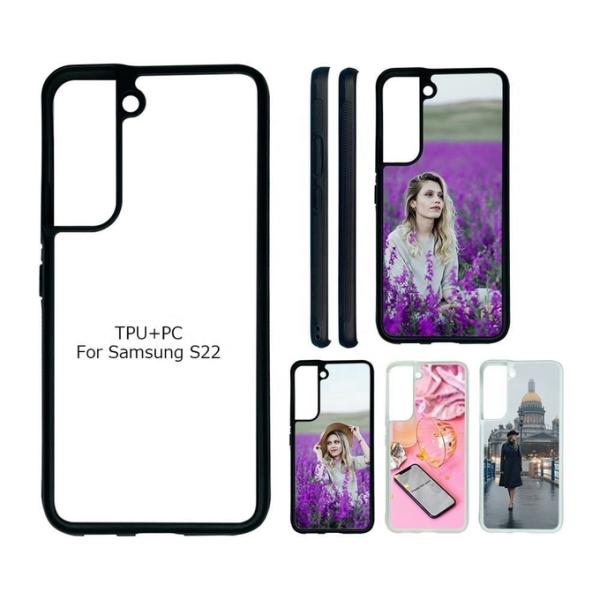 Stylish 2D Sublimation Silicone Phone Case For Samsung S22 S23 S24 S25 Plus Ultra