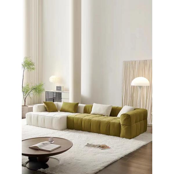 Double Sided Fabric Frosted Retro Velvet Sofa Square Combination