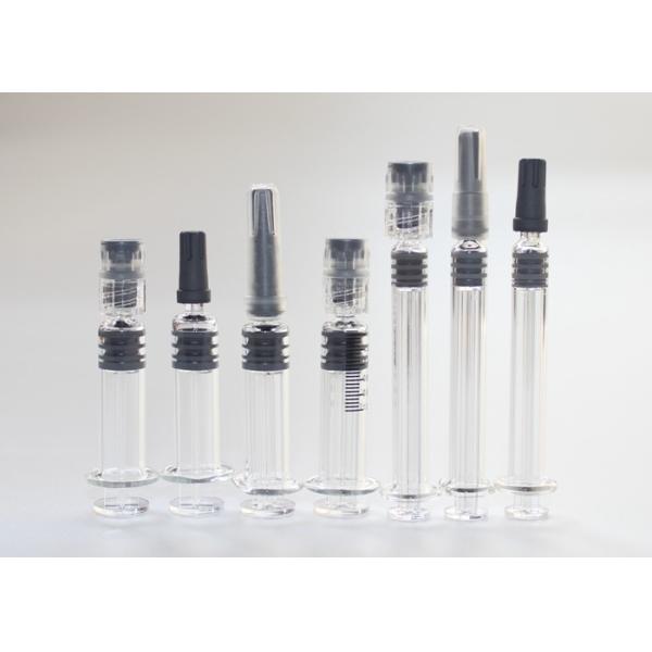 Buy Cosmetic Luer Lock Syringe , 1 Ml Syringe 5.0 Neutral Borosilicate Glass Material at wholesale prices