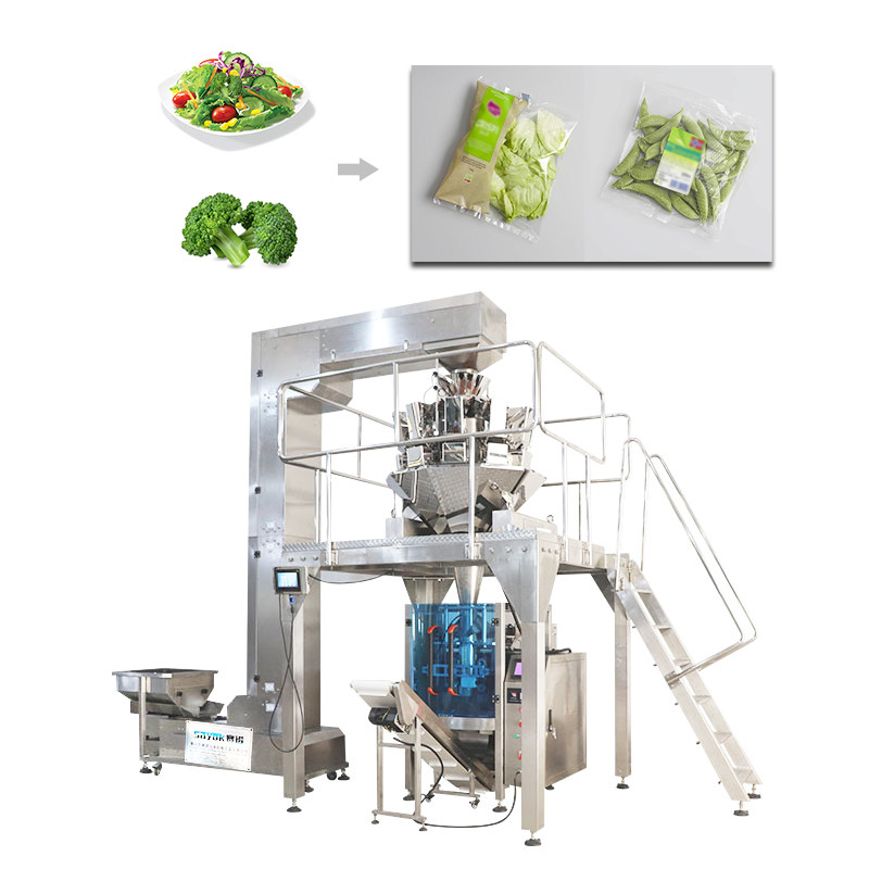 Quality High Accuracy Vegetable Salad Weighing Machine Filling Sealing Packaging Machinery for sale