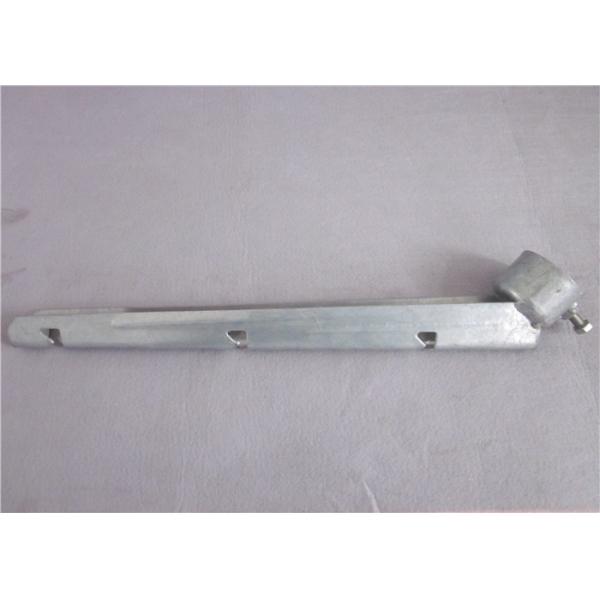 2 1/2" Post Corner Barb Wire Extension Arm Steel 3 Strand Galvanized Surface