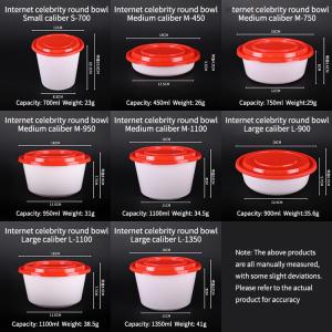 Reusable Disposable Plastic Food Containers Dishwasher Safe Takeaway Box