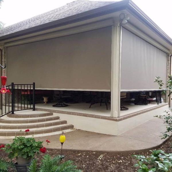 Buy Aluminium Alloy Waterproof Windproof Zip Track Blinds PVDF Surface at wholesale prices