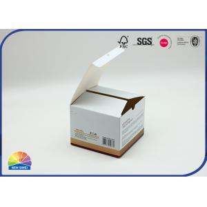 Custom Folding Gold Paper Gift Box With Embossing Matte Lamination