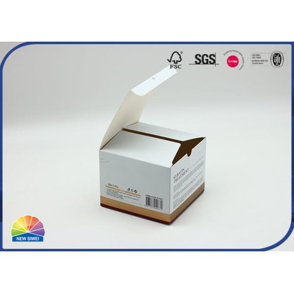 Buy Custom Folding Gold Paper Gift Box With Embossing Matte Lamination at wholesale prices