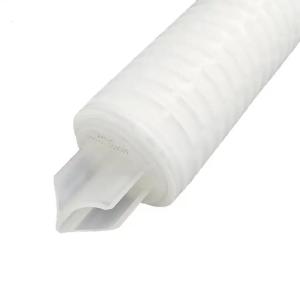 High Flow Rate PFA Pleated Filter Cartridge 0.1 0.22 0.45 Micron for Liquid