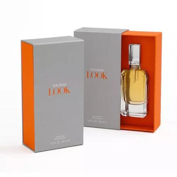 custom men perfume drawer paper box sliding women fragrance gift box with ps flocking