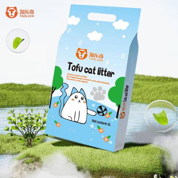 OEM Premium Tofu Cat Litter Green Dust Free Clumping Cat Litter