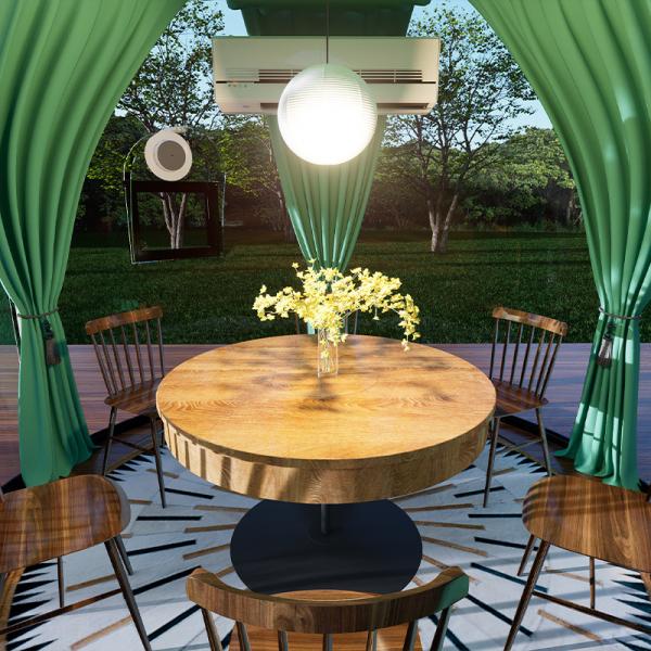 Round camping tent scenic park View Homestay bubble room