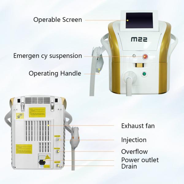 Power 260J/cm2 Or 1-50J/cm2 Ipl Energy Laser Hair Removal Machine With Customization Program