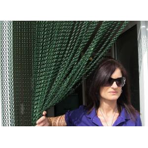 Anodized Metal Decorative Fly Screen Chain Curtain Fine Aluminum Materials