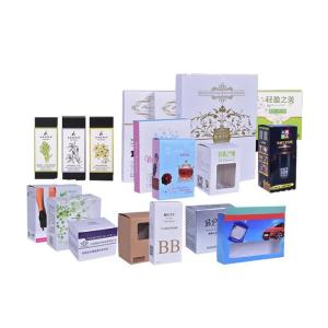 Custom Printed 375gsm Skincare Paper Box Holographic Cosmetic Packaging Paper