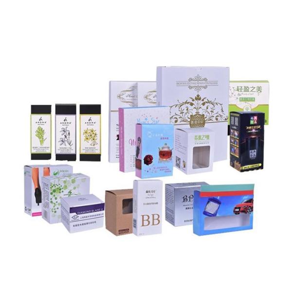 Custom Printed 375gsm Skincare Paper Box Holographic Cosmetic Packaging Paper