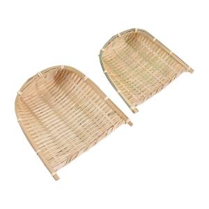 Home Practical Bamboo Broom And Dustpan Green Color