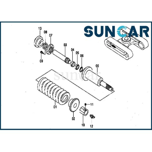ZX70 ZX75UR Adjuster Hitachi 9214476 Track Seal Excavator CYL Repair Seal Kit