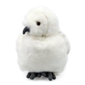 Head Rotatable White Feather Eagle Plush Toy 25cm