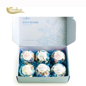 Custom Art Naturals Bath Bombs Gift Set , 6 Pcs Bath Bomb Christmas Set