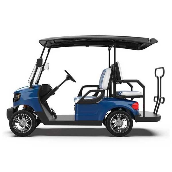 Cheap Dark Blue Electric Golf Cart Modern Design Atmospheric Appearance Simple One Year Warranty