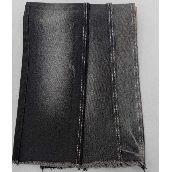 Excellent11.2oz Black/Black with full width 180cm twill style Denim fabric JSD3173A for men jeans