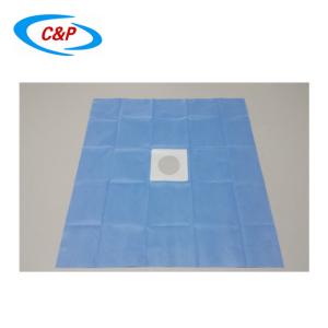 Disposable Surgical Nonwoven Fenestrated Drape With Adhesive Around The Hole