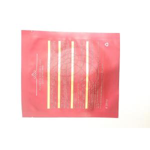 Matte Cosmetic Packaging Bags , 3 layer 3 side seal Face Mask Bag