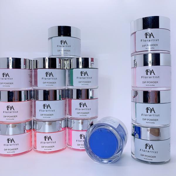 Wholesale 2000 Colors Private Logo Brand Custom Dipping Powder Color Nude Clear Nail Art Dipping Powder