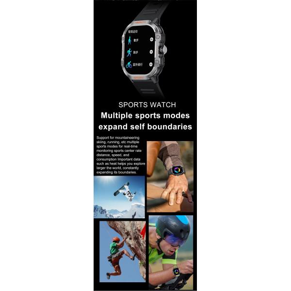2.1inch Amoled Smart Watch HK24 Men Sports AI Voice Assistant Health Monitoring for men