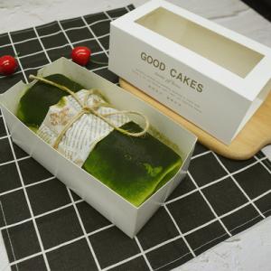Marble White Rectangle Towel Roll Cake Box Embossing Surface