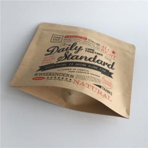 Aluminum Foil Brown Kraft Paper Stand Up Pouch Dried Food