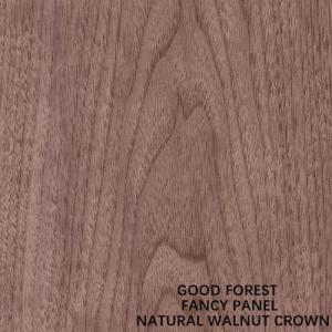 Quality Fancy Plywood Of Natural Walnut Crown Grain Wood Veneer for sale