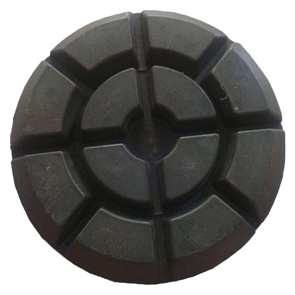 Brown 5 Inch Concrete Polishing Pads 5mm Thickness Floor Polishing Tools