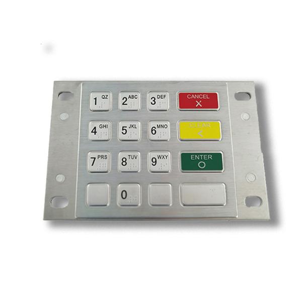 Dustproof IP65 SS304 ATM Machine Keypad Vending Kiosk With 16 Keys