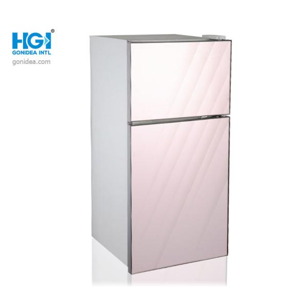 50Hz 70L Silver Mini Top Mounted Freezer Antibacterial 2.5 Cubic Feet Refrigerator