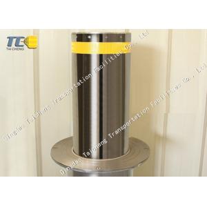 High Visible Electric Rising Bollards Hot Dipped Galvanized Surface Treatment
