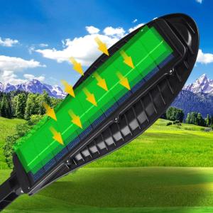 Outdoor 80lm 200w Solar Powered Road Lights PIR Motion Sensor Remote Control