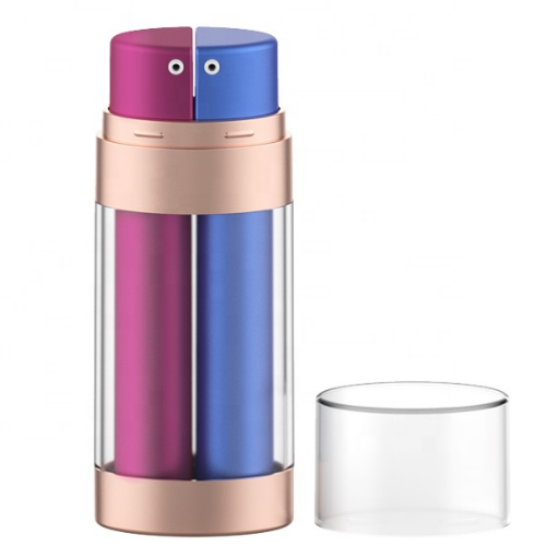 Empty Body Round Lotion PETG Airless Dispenser Bottles