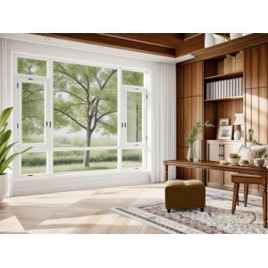 Casement Aluminium Framed Windows With Tinted Glass Heat Insulation