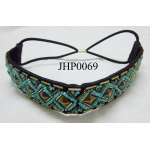 beaded & plaited hair band