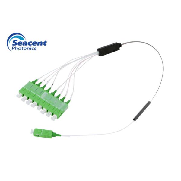 Buy Environmental Protection Ceramic Connector 1x8 Fiber Optic PLC Splitter at wholesale prices