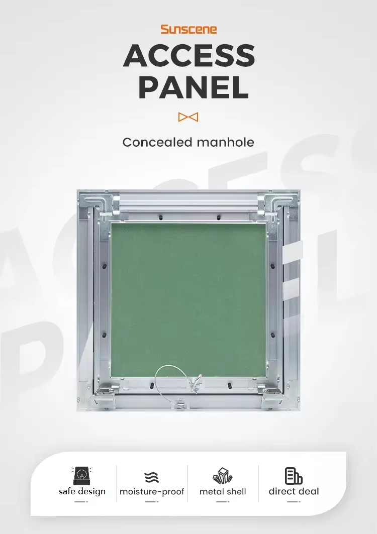 Easy Install Ceiling Tile Hinged Gypsum Access Panel for Ceiling / Wall