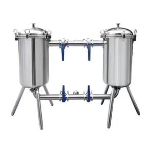 Industrial Juice Milk Dairy Multi Cartridge Housing Oil Pipeline Duplex