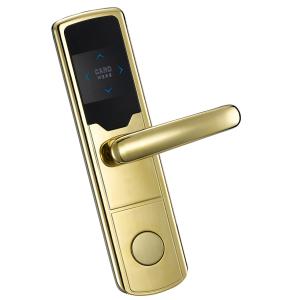 62mm Backset Tyt WiFi Electronics Door Lock / Gate Lock With Plated Gold