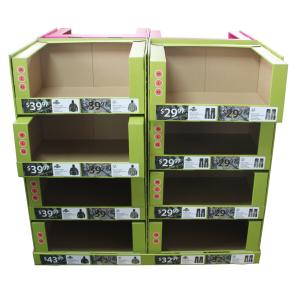 Patterned Pallet Display Stands CMYK Printing With OEM / ODM Services
