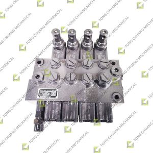 Four-Unit ZYDL-G10L-4T outrigger multi-way valve,outrigger multi-way valve,outrigger directional valve group,outrigger control valve bank,outrigger oil circuit distribution valve