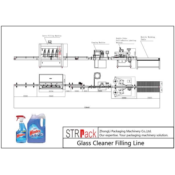 Multifunctional Glass Cleaner Liquid Soap Filling Machine Automatic Liquid