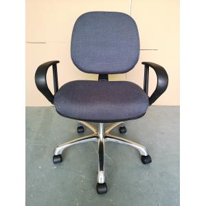 Triple Adjustable ESD Drafting Chair , Comfortable Lab Chairs With Armrest