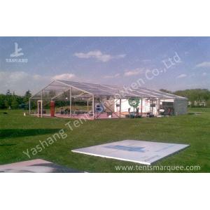 Outdoors Clear Span Transparent Fabric Top Commercial Party Tent with Linings Decoration