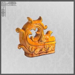 Gazebo Asian Ceramic Figurines Temple Dragon Roof Ridge Ornaments